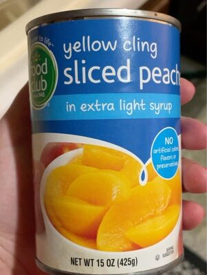 Yellow Cling Sliced Peaches In Extra Light Syrup