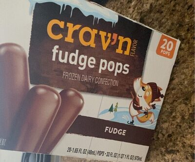 Fudge Frozen Dairy Confection Pops, Fudge