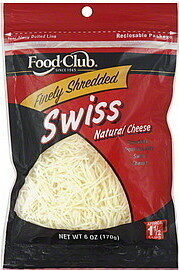 Swiss Finely Shredded Cheese, Swiss