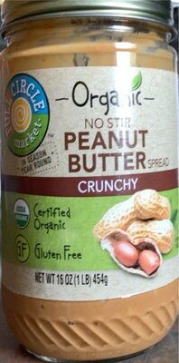 Crunchy No Stir Peanut Butter Spread, Crunchy