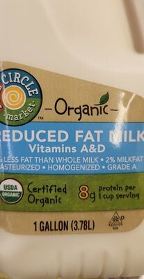 2% Reduced Fat Milk