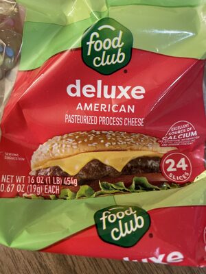 Deluxe Pasteurized Process American Cheese, American