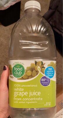 100% White Grape Juice From Concentrate, White Grape