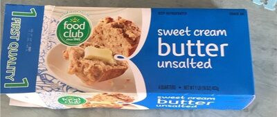 Unsalted Sweet Cream Butter, Unsalted Sweet Cream