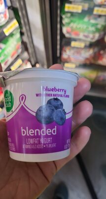 Blueberry Blended Lowfat Yogurt, Blueberry