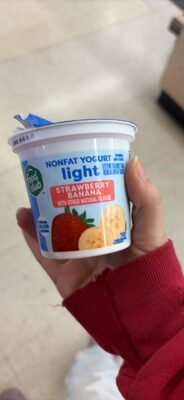 Strawberry Banana Light Nonfat Yogurt, Strawberry Banana