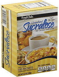 No Calorie Sweetener With Sucralose