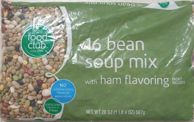 16 Bean Soup Mix With Ham Flavoring, 16 Bean With Ham