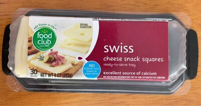 Swiss Cheese Snack Squares, Swiss