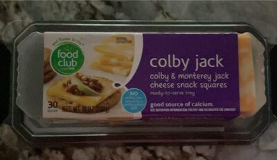Colby Jack Colby & Monterey Jack Cheese Snack Squares, Colby Jack