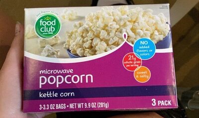 Kettle Corn Microwave Popcorn