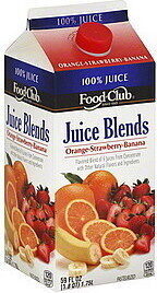 100% Juice, Orange, Banana, Strawberry