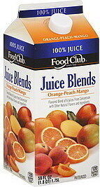 Orange Mango Peach Flavored Blend Of 6 Juices From Concentrate, Orange Mango Peach