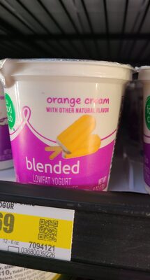 Orange Cream Blended Lowfat Yogurt, Orange Cream
