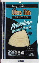 Not Smoked Provolone Thin Sliced Cheese, Not Smoked Provolone