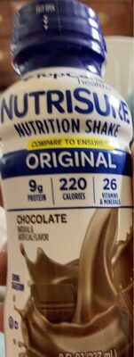 Nutrisure, Chocolate Original Nutrition Shake, Chocolate