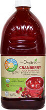 Cranberry Juice Beverage Blended With Two Other Organic Juices From Concentrate, Cranberry