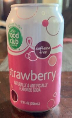 Caffeine Free Strawberry Soda, Strawberry