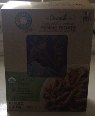 100% Whole Wheat Macaroni Product, Penne Rigate