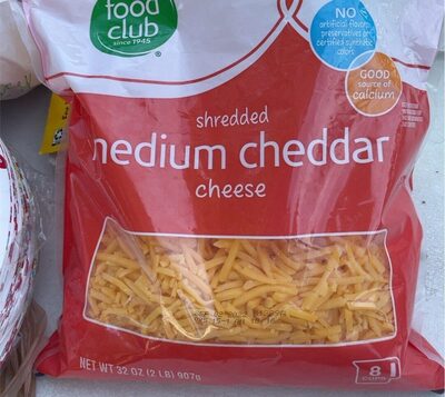 Medium Cheddar Shredded Cheese, Medium Cheddar
