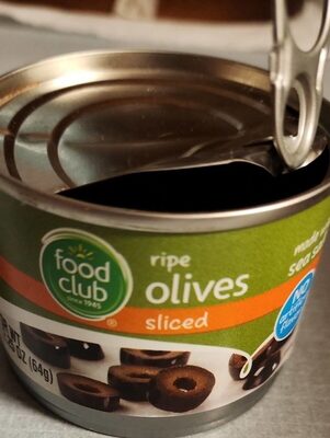 Sliced Ripe Olives Made With Sea Salt