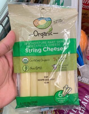 Mozzarella Low Moisture Part Skim String Cheese, Mozzarella