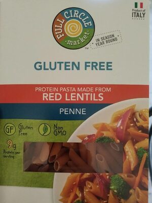 Gluten Free Protein Pasta Made From Red Lentils, Penne
