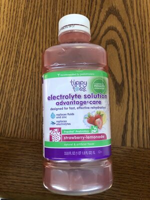 Advantage Care, Strawberry-Lemonade Electrolyte Solution, Strawberry-Lemonade
