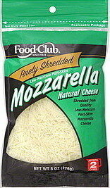 Low-Moisture Part-Skim Mozzarella Finely Shredded Cheese, Mozzarella