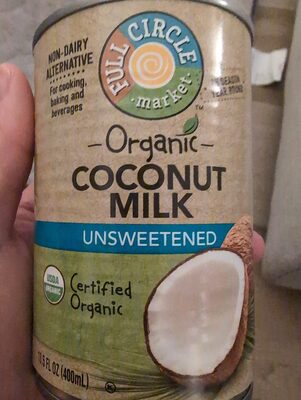 Unsweetened Coconut Milk, Unsweetened