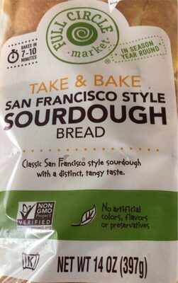 San Francisco Style Sourdough Take & Bake Bread
