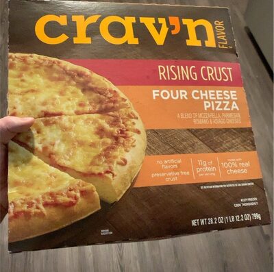 Four Cheese A Blend Of Mozzarella, Parmesan, Romano & Asiago Cheeses Rising Crust Pizza, Four Cheese