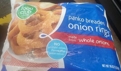 Panko Breaded Onion Rings, Panko Breaded