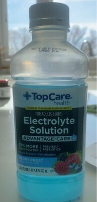 Advantage Care, Berry Frost Electrolyte Solution For Adults & Kids, Berry Frost