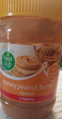 Creamy Honey Peanut Butter Spread, Creamy Honey