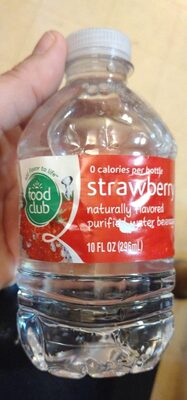 Strawberry Flavored Purified Water Beverage, Strawberry