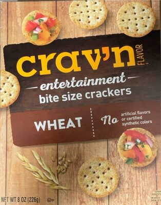 Wheat Entertainment Bite Size Crackers, Wheat