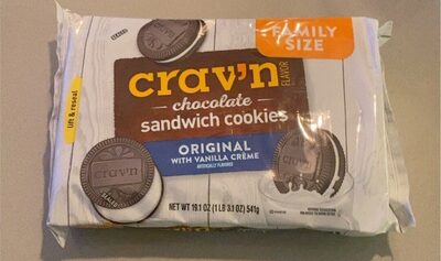 Original With Vanilla Creme Chocolate Sandwich Cookies, Original With Vanilla Creme