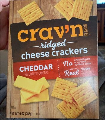 Cheddar Ridged Cheese Crackers, Cheddar