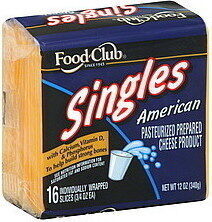 American Pasteurized Prepared Cheese Product Singles, American