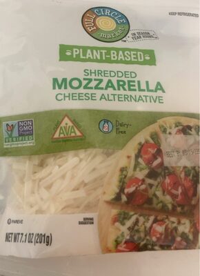Mozzarella Plant-Based Shredded Cheese Alternative, Mozzarella