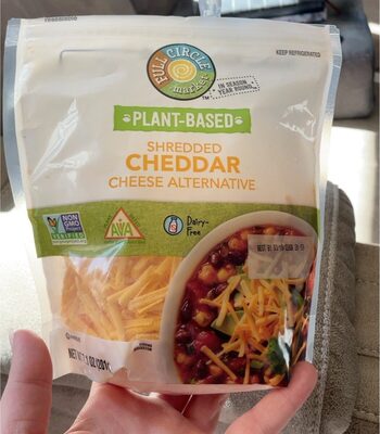 Cheddar Plant-Based Shredded Cheese Alternative, Cheddar