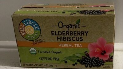 Elderberry Hibiscus Herbal Tea Bags, Elderberry Hibiscus