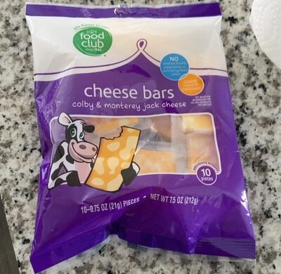 Colby & Monterey Jack Cheese Bars, Colby & Monterey Jack
