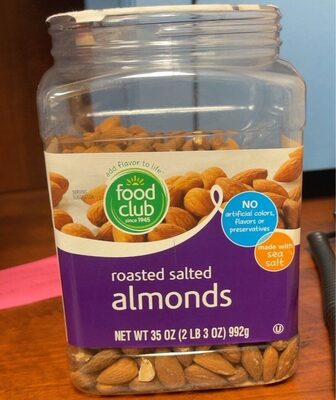 Roasted Salted Almonds, Roasted Salted