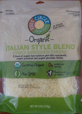Italian Style Blend Finely Shredded Cheese, Italian Style Blend