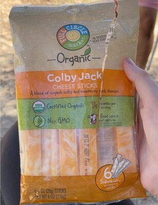 Colby Jack A Blend Of Organic Colby And Monterey Jack Cheese Sticks, Colby Jack