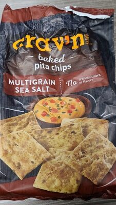 Multigrain Sea Salt Baked Pita Chips, Multigrain Sea Salt
