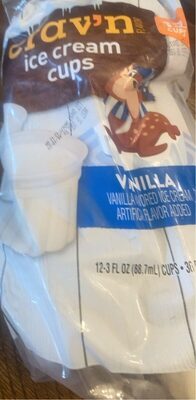 Vanilla Ice Cream Cups, Vanilla