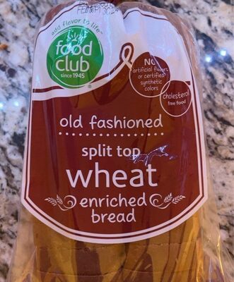 Wheat Enriched Split Top Bread, Wheat